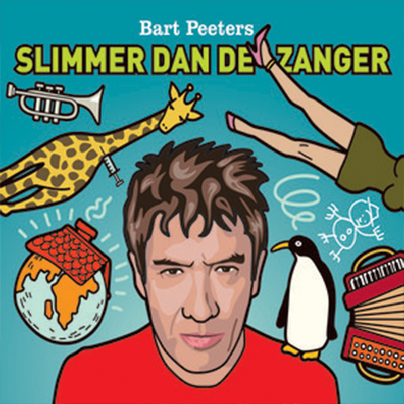 Album cover van "Slimmer dan de Zanger", door Bart Peeters